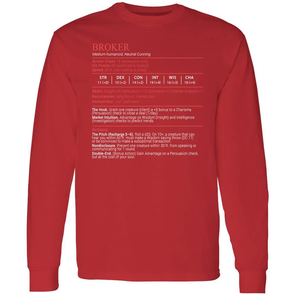 Broker Stats Block - Red - 11
