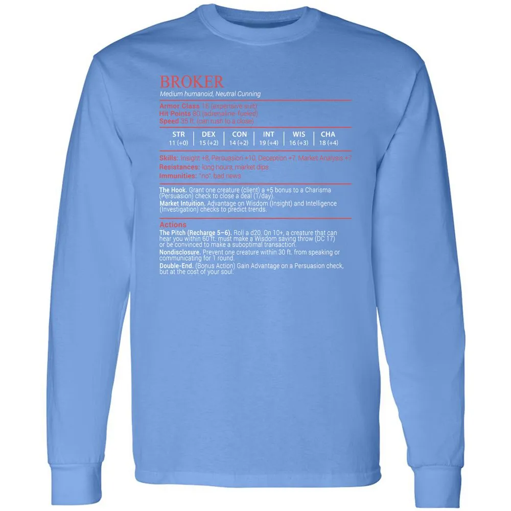 Broker Stats Block - Carolina Blue - 15