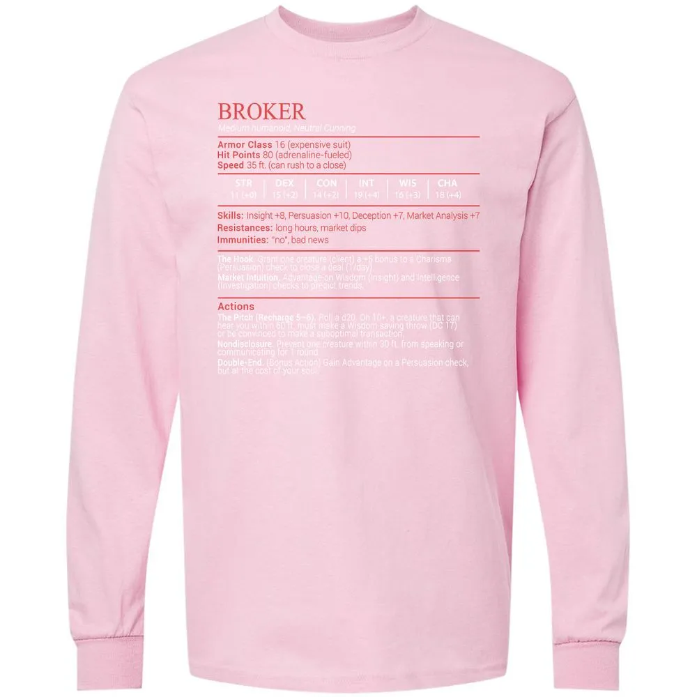 Broker Stats Block - Light Pink - 16