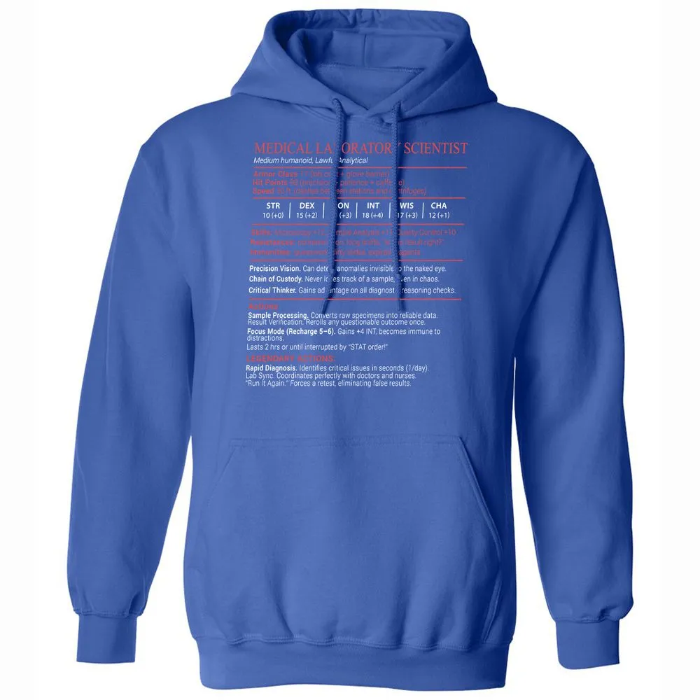 Medical Laboratory Scientist Stats Block - Royal - 5