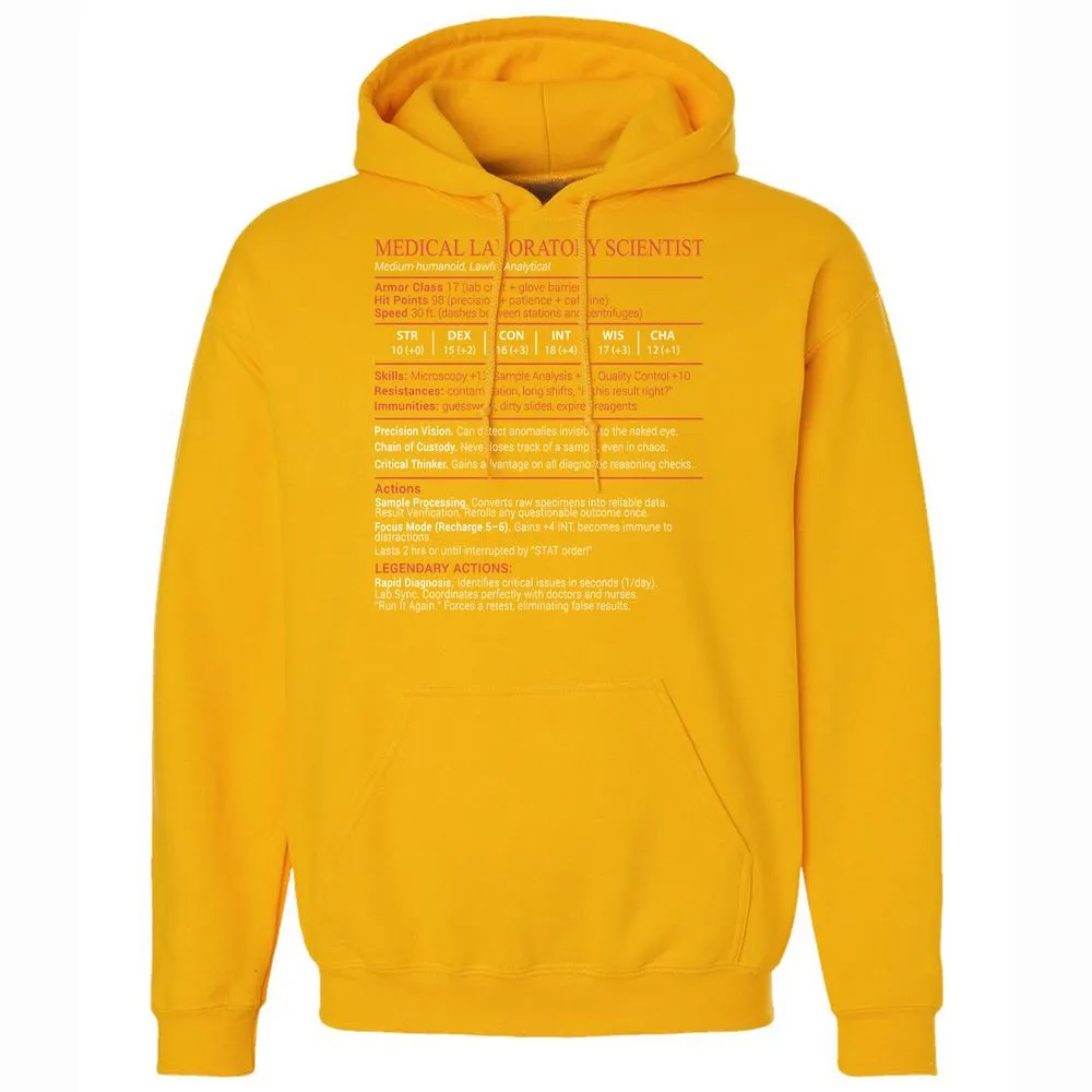 Medical Laboratory Scientist Stats Block - Gold - 15