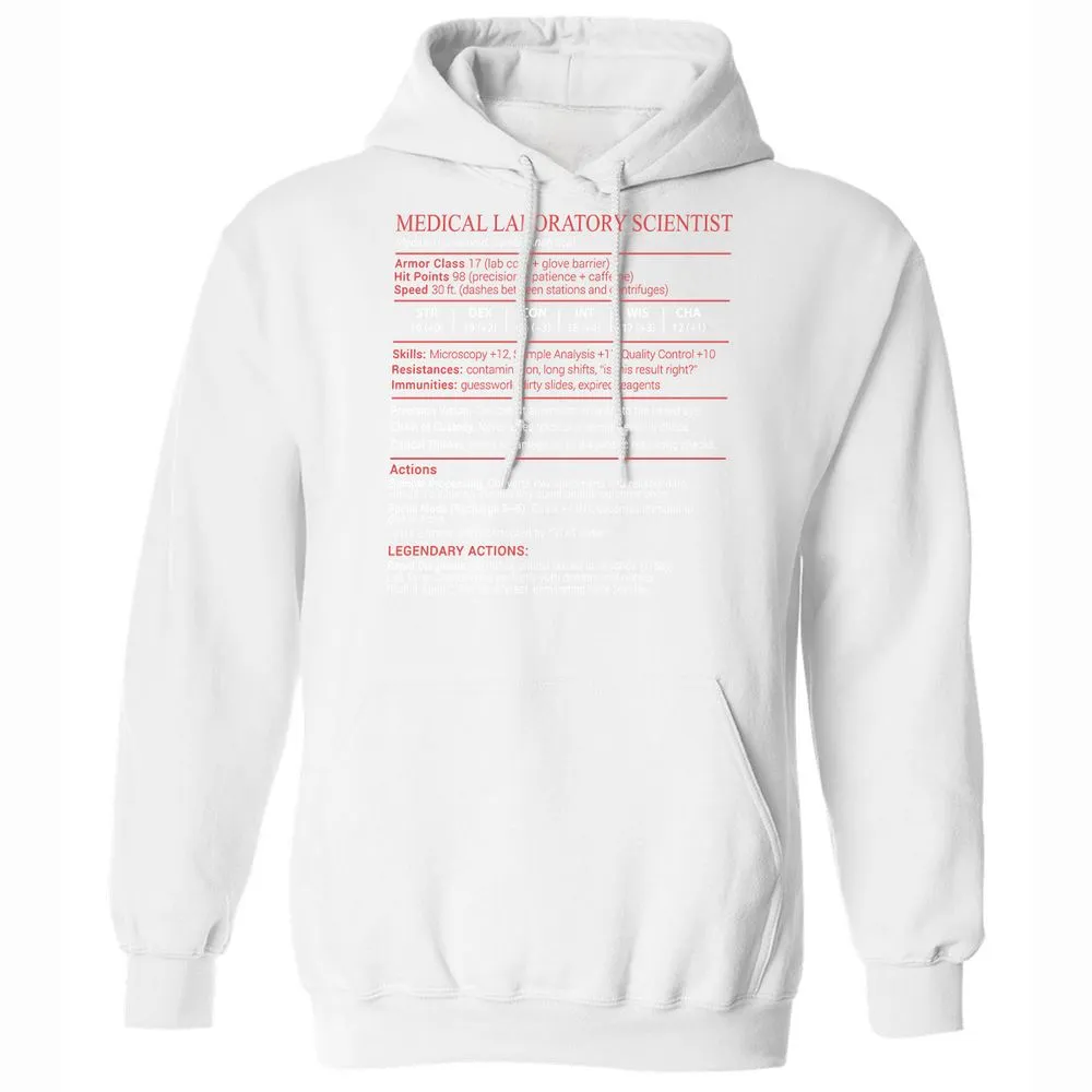 Medical Laboratory Scientist Stats Block - White - 20
