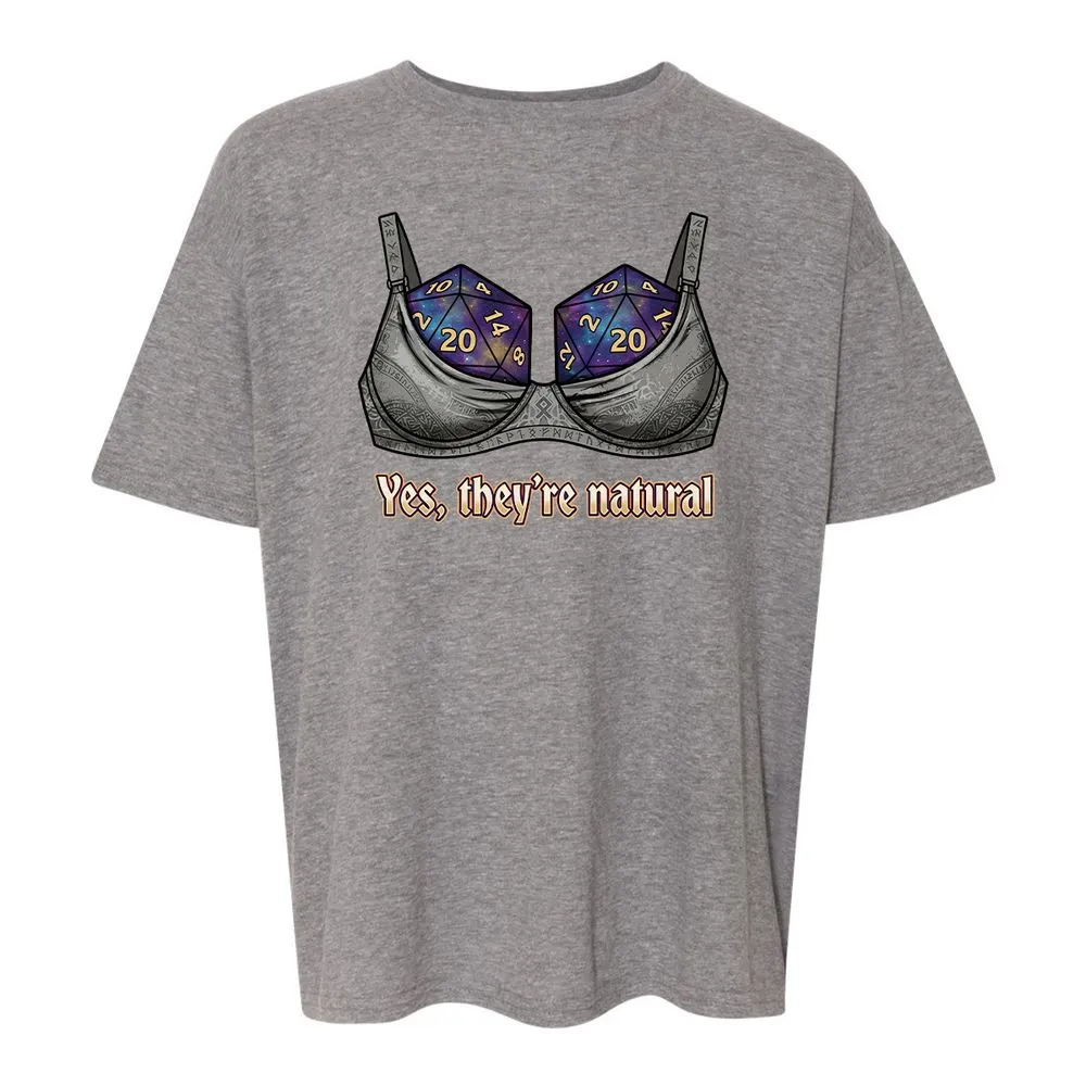 They Are Natural Nat20 Kids T-Shirt - Graphite Heather - 12