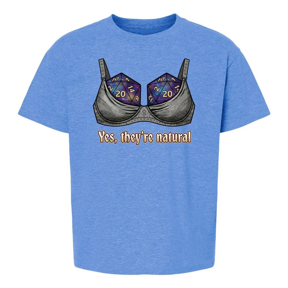 They Are Natural Nat20 Kids T-Shirt - Heather Royal - 13
