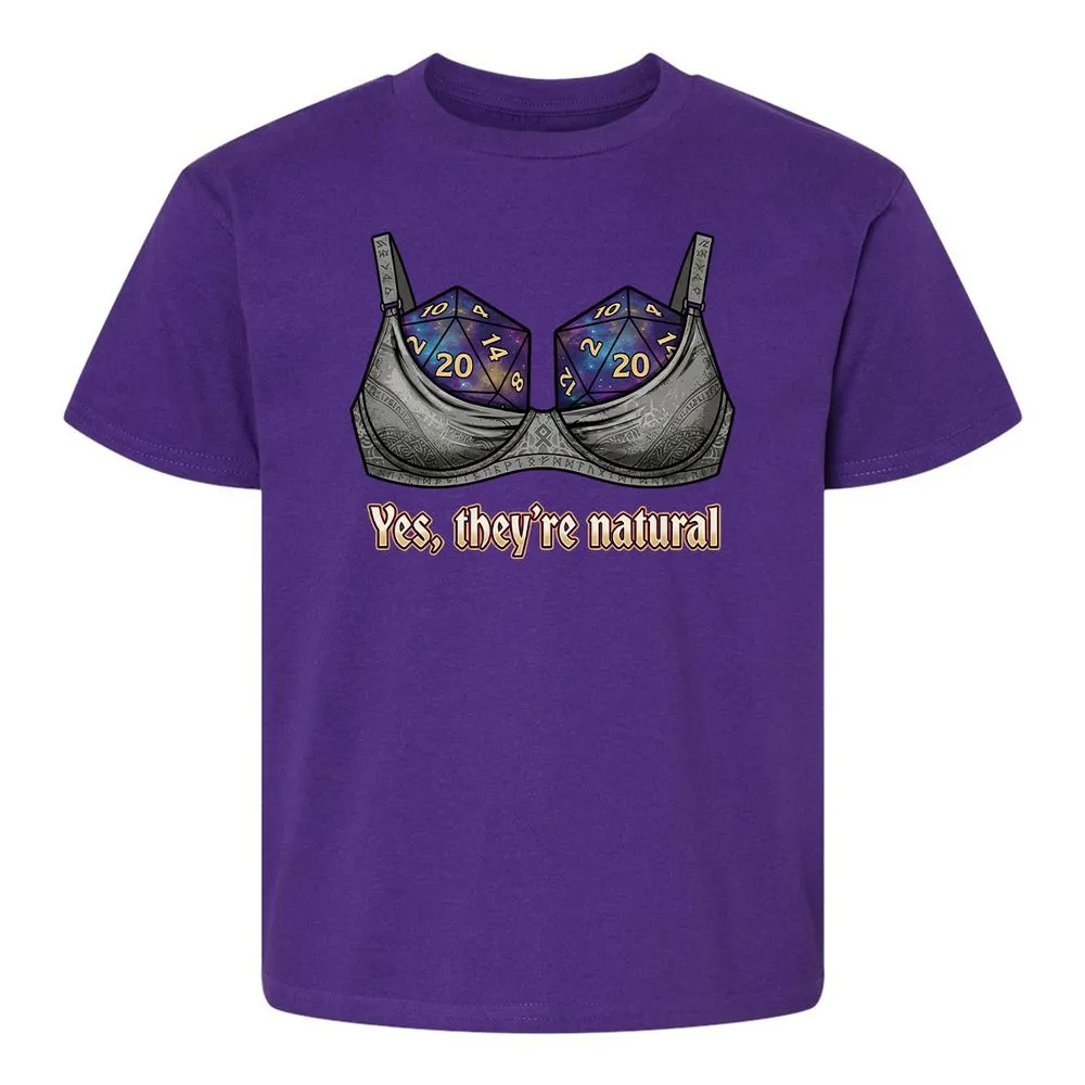 They Are Natural Nat20 Kids T-Shirt - Purple - 17