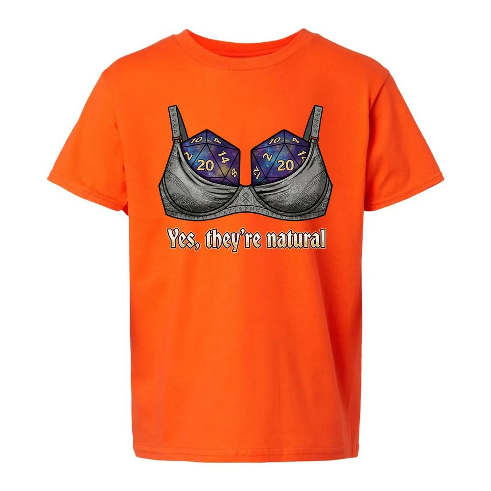 They Are Natural Nat20 Kids T-Shirt - Orange - 20