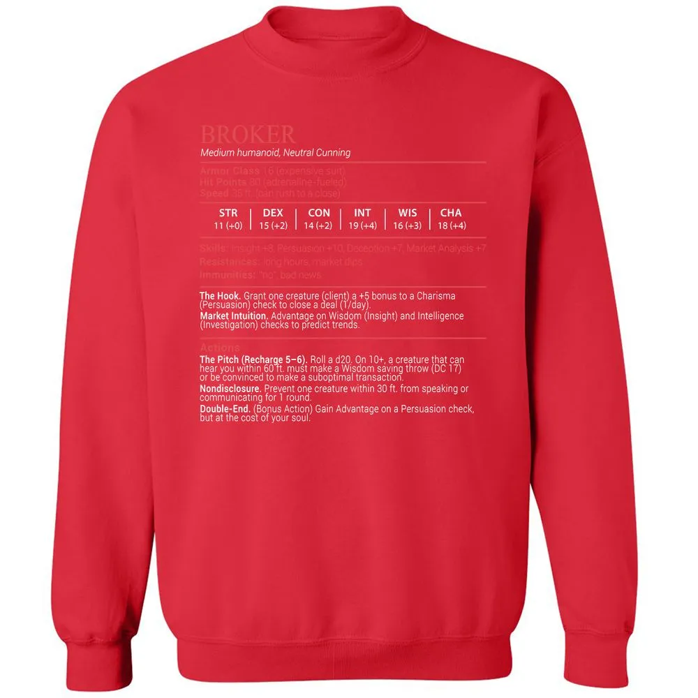 Broker Stats Block - Red - 10