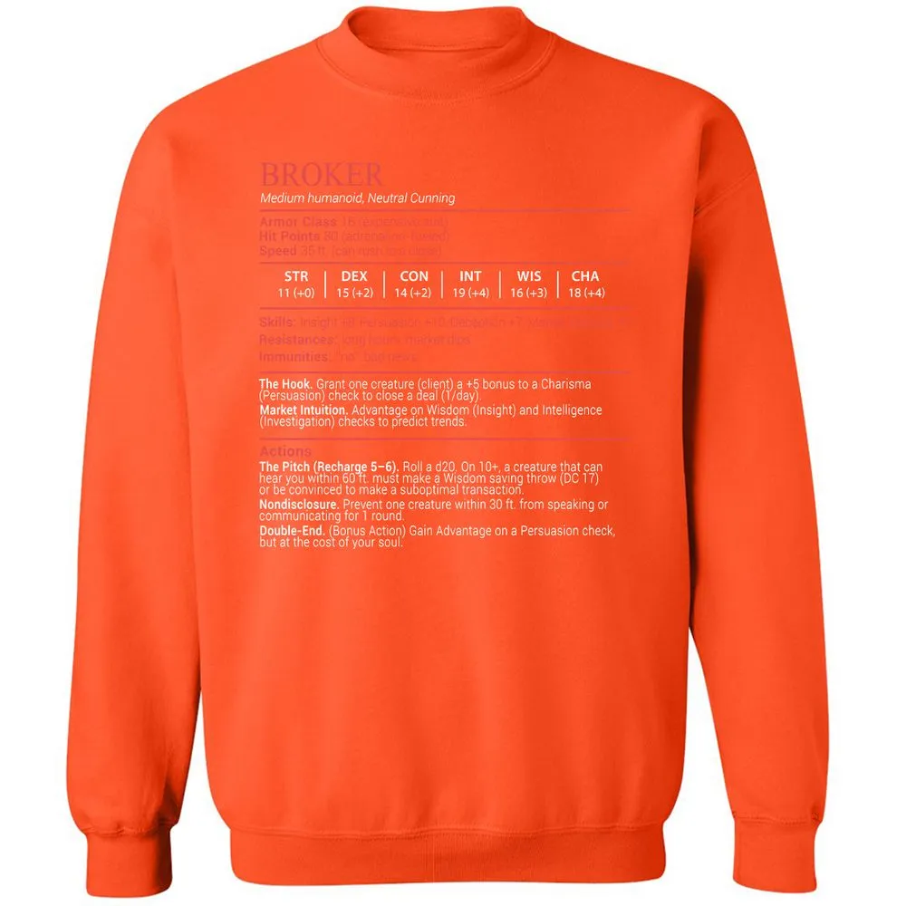 Broker Stats Block - Orange - 12