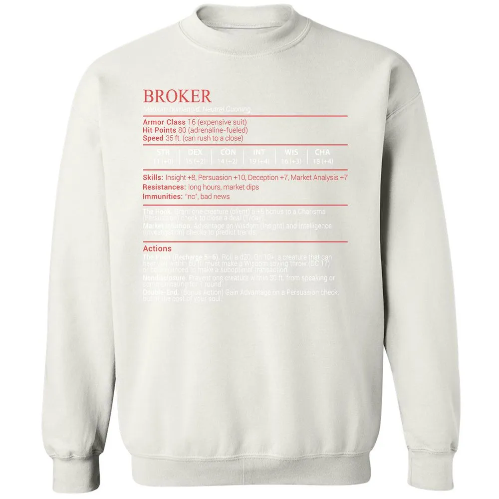 Broker Stats Block - White - 18