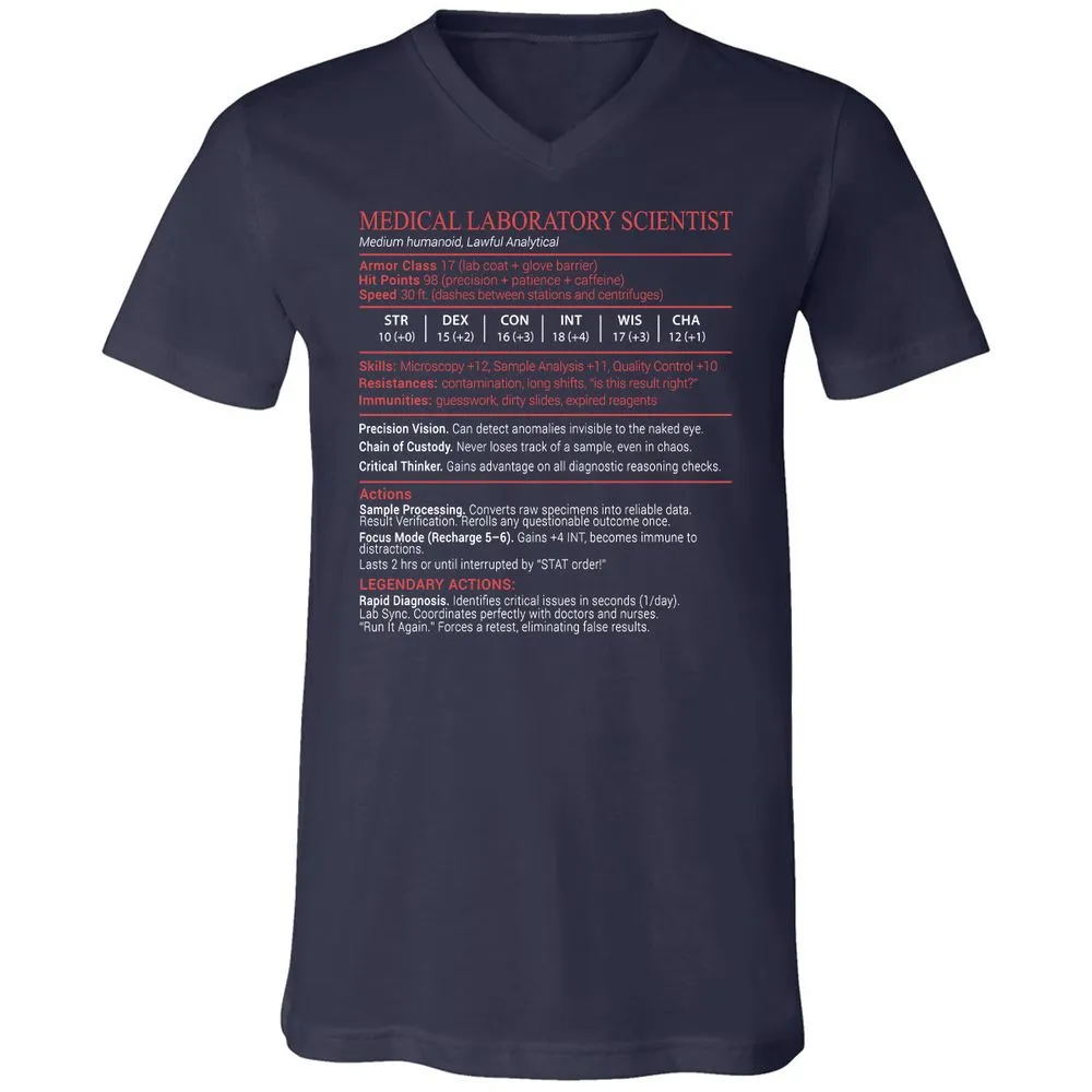 Medical Laboratory Scientist Stats Block - Navy - 2