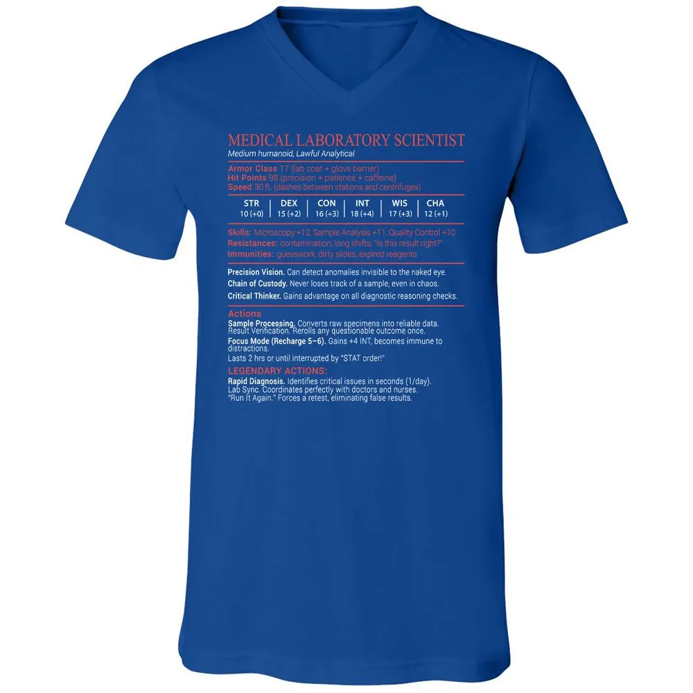 Medical Laboratory Scientist Stats Block - True Royal - 4