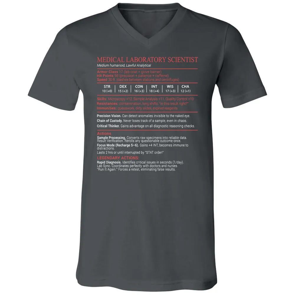 Medical Laboratory Scientist Stats Block - Asphalt - 13