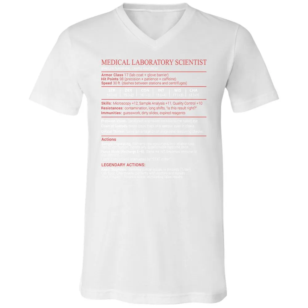 Medical Laboratory Scientist Stats Block - White - 16