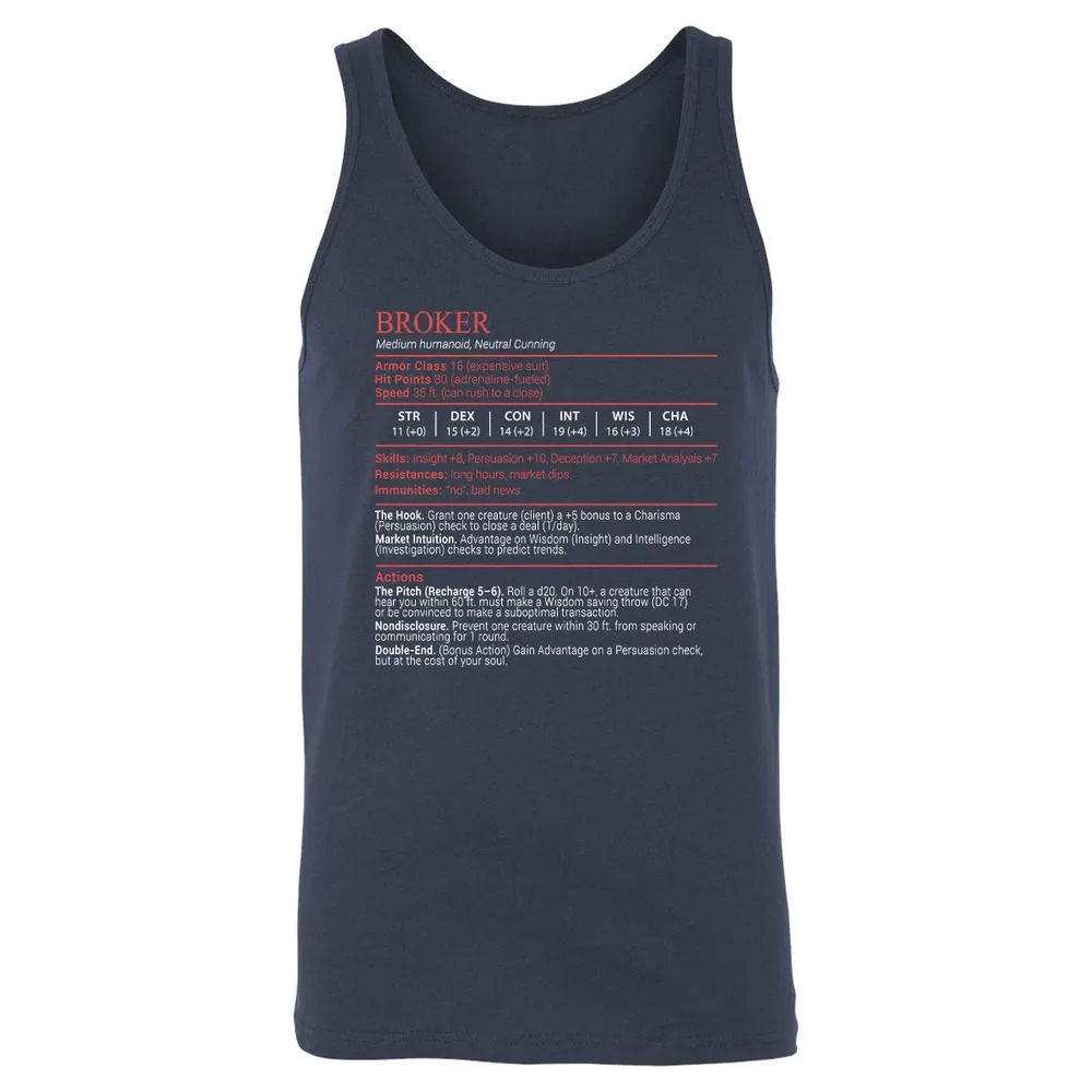 Broker Stats Block - Navy - 2