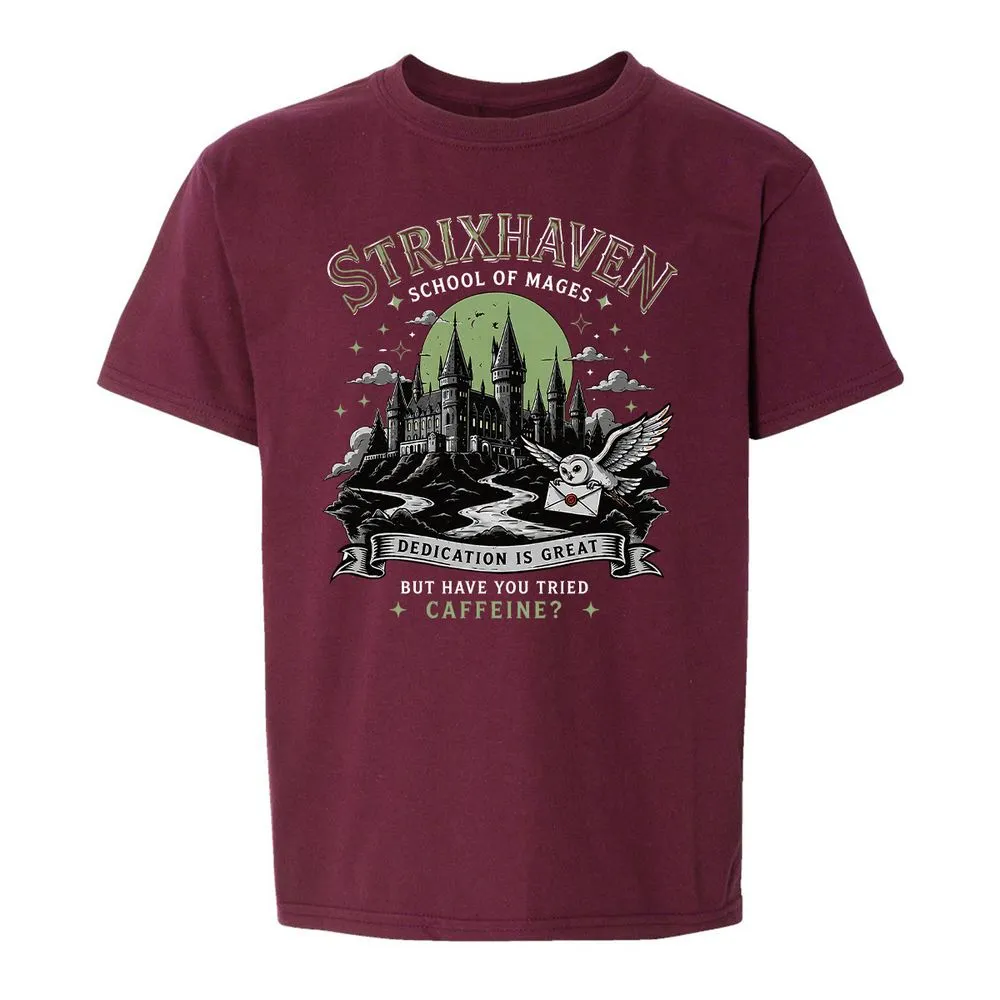 Strixhaven - School Of Mages Kids T-Shirt - Maroon - 14