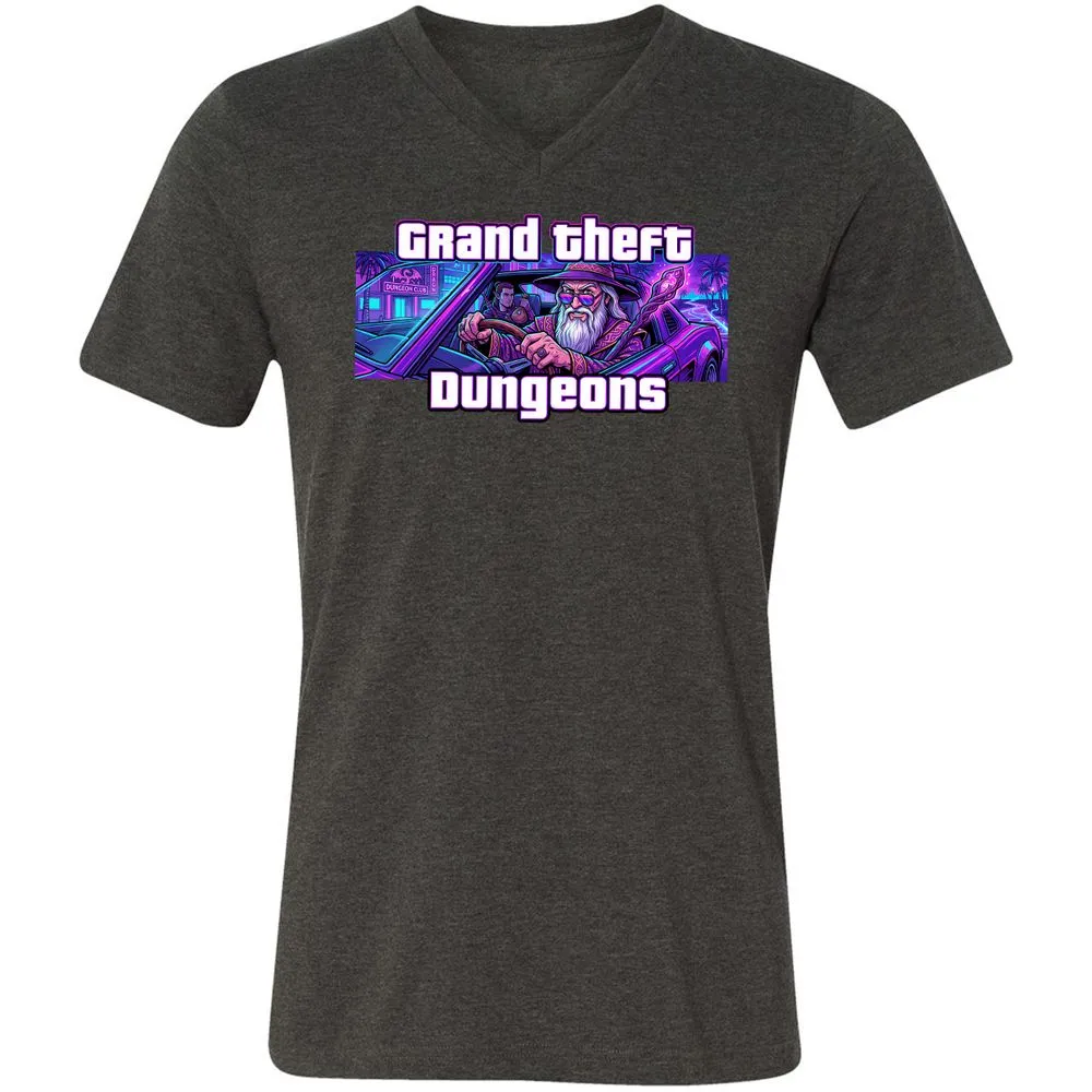 Grand Theft Dungeons Miami - Dark Grey Heather - 9