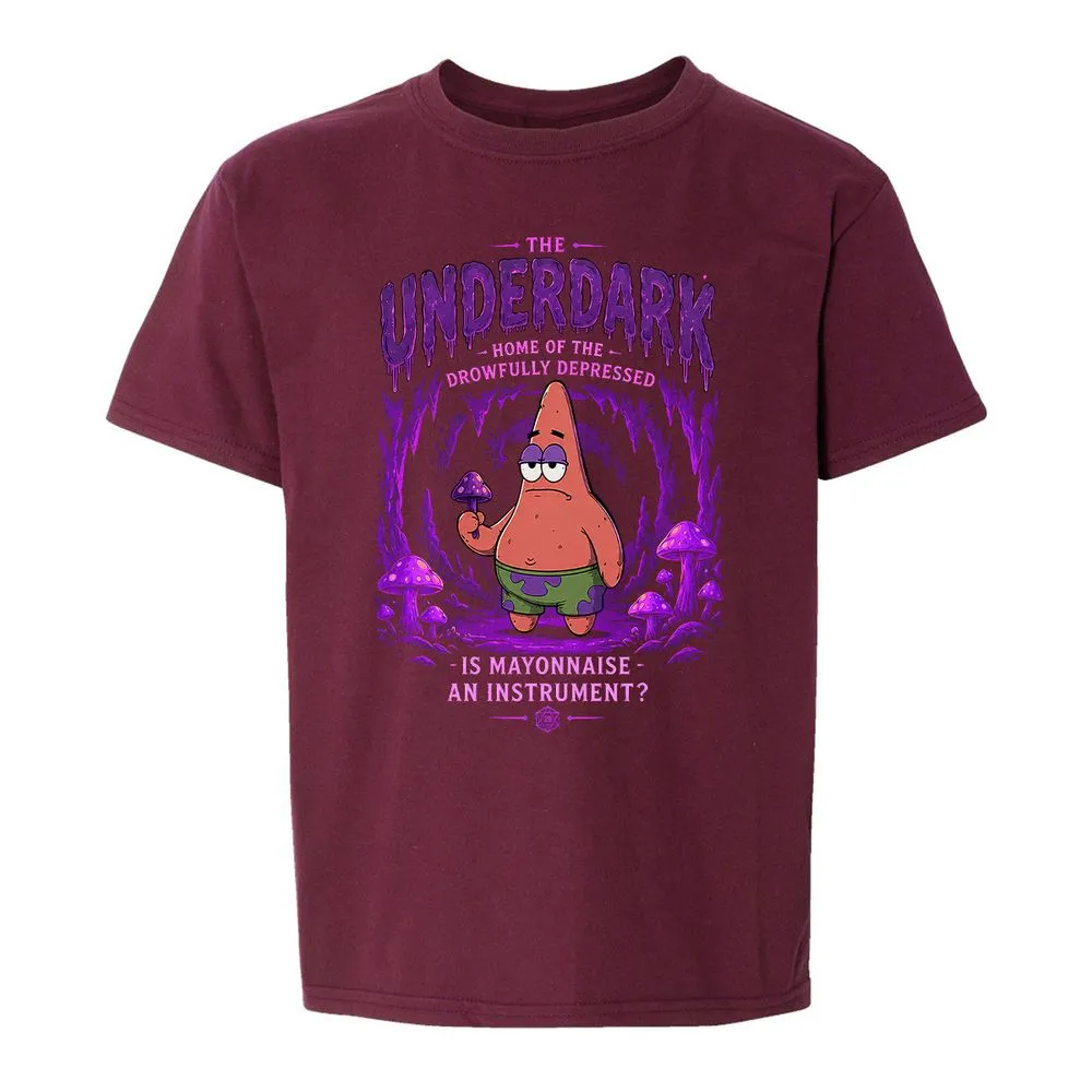 The Underdark Kids T-Shirt - Maroon - 14