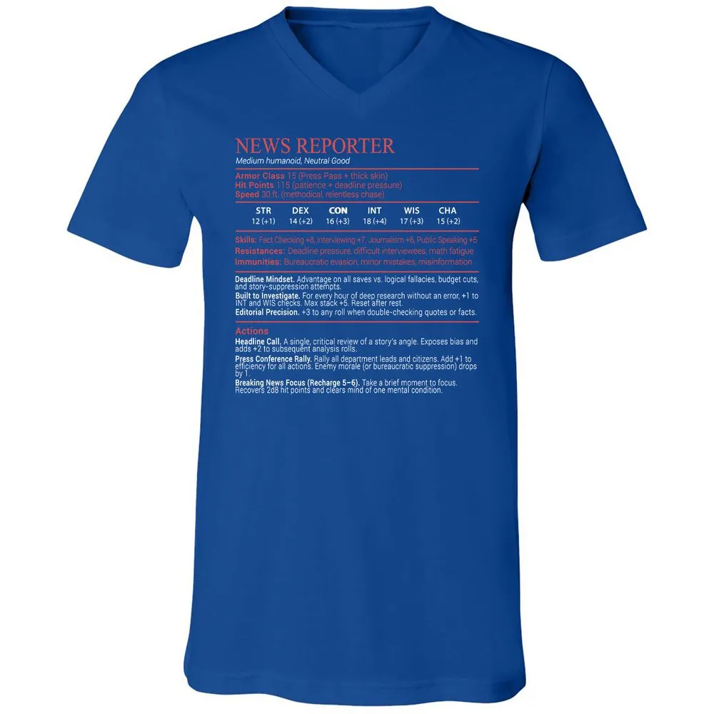 News Reporter Stats Block - True Royal - 4