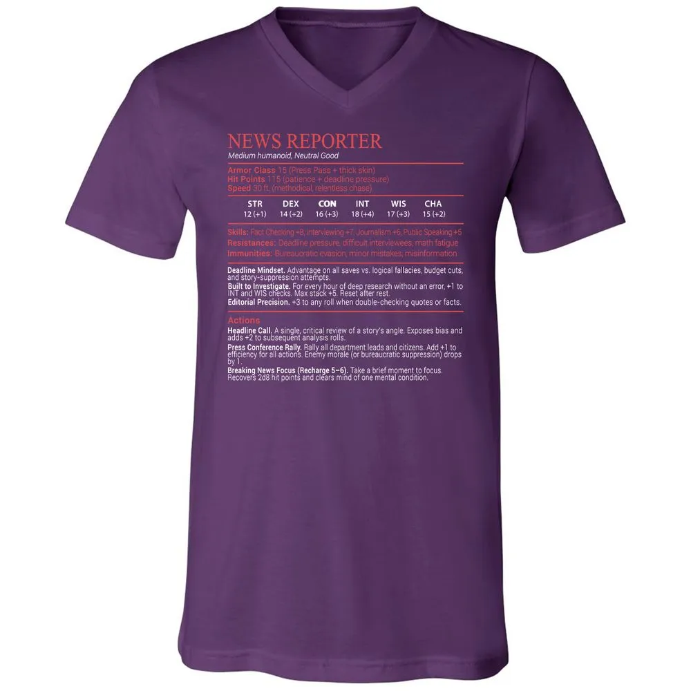 News Reporter Stats Block - Team Purple - 10