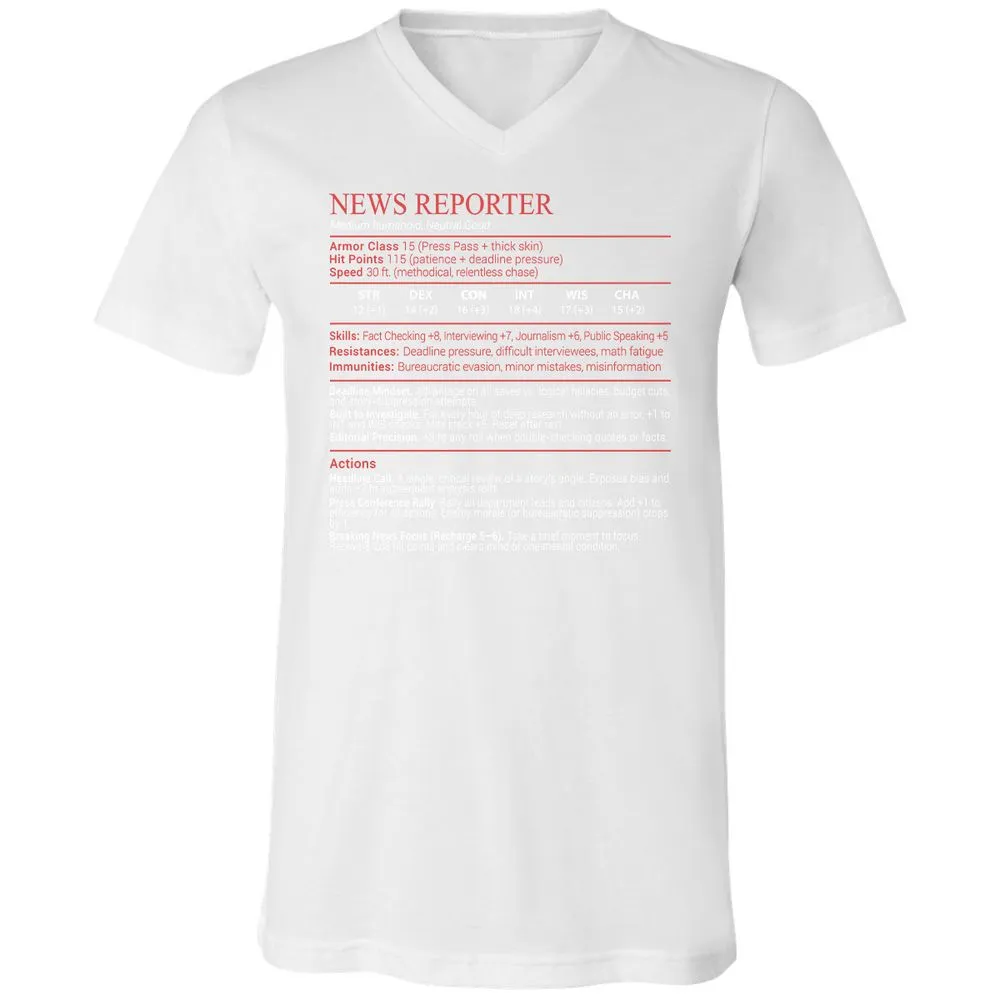 News Reporter Stats Block - White - 16