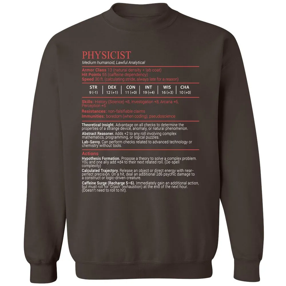 Physicist Stats Block - Dark Chocolate - 4