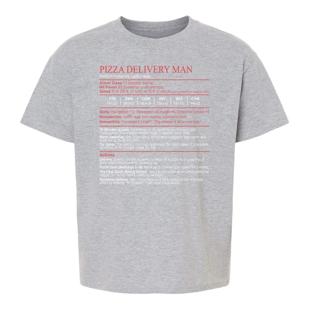 Pizza Delivery Man Stats Block - Sport Grey - 3