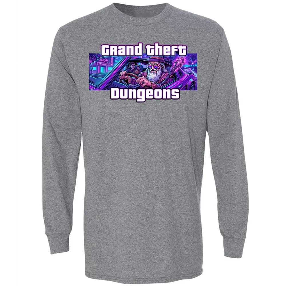 Grand Theft Dungeons Miami - Graphite Heather - 8