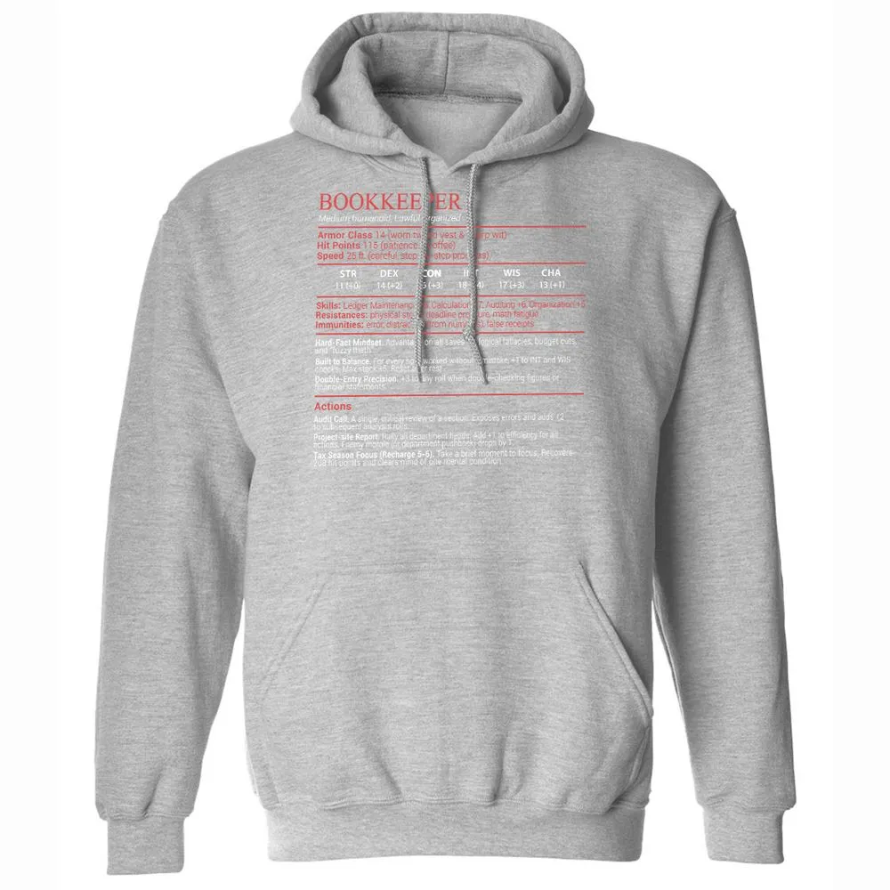 Bookkeepper Stats Block - Sport Grey - 19