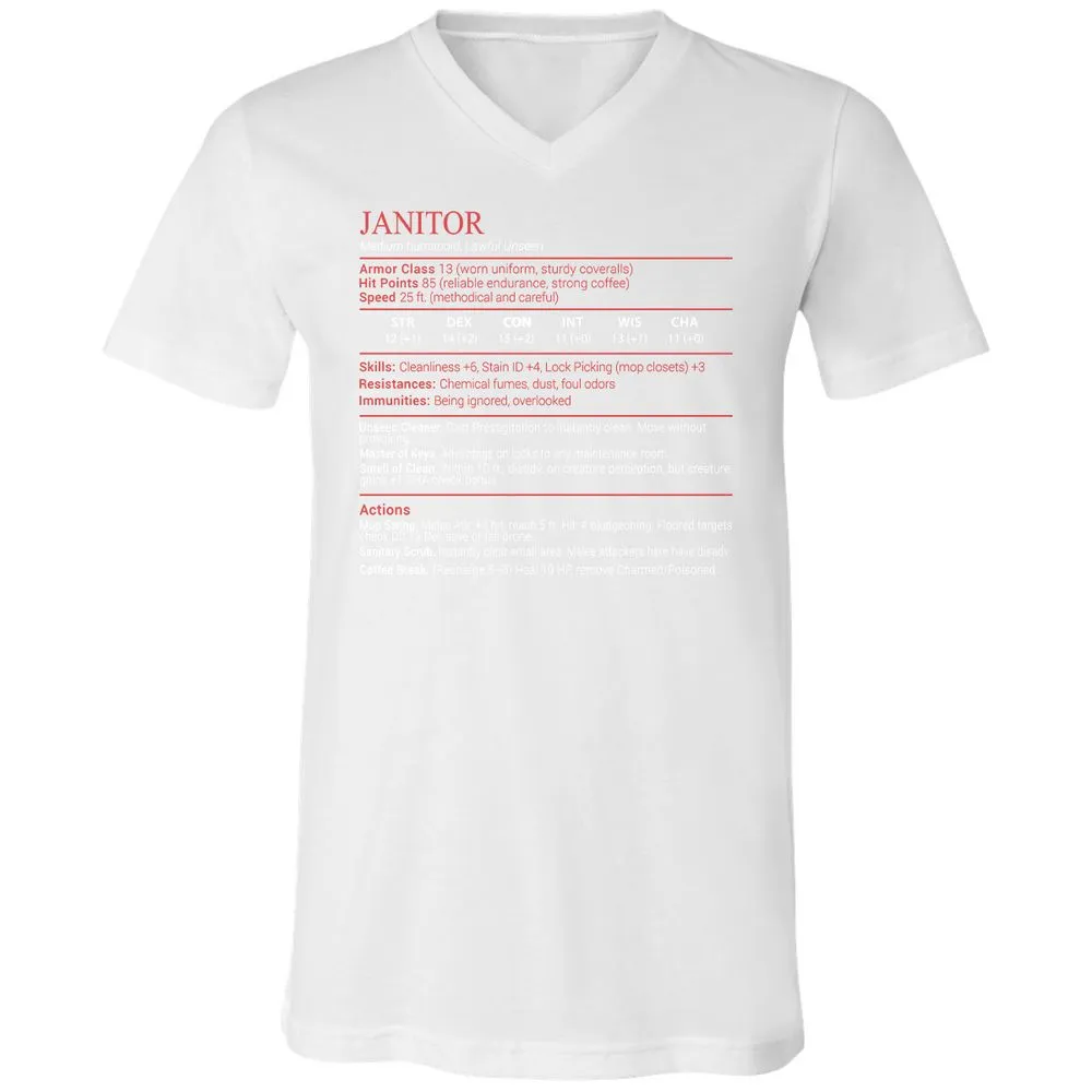 Janitor Stats Block - White - 16