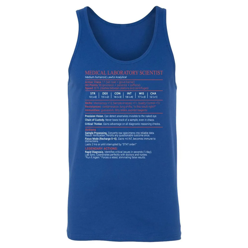 Medical Laboratory Scientist Stats Block - True Royal - 3
