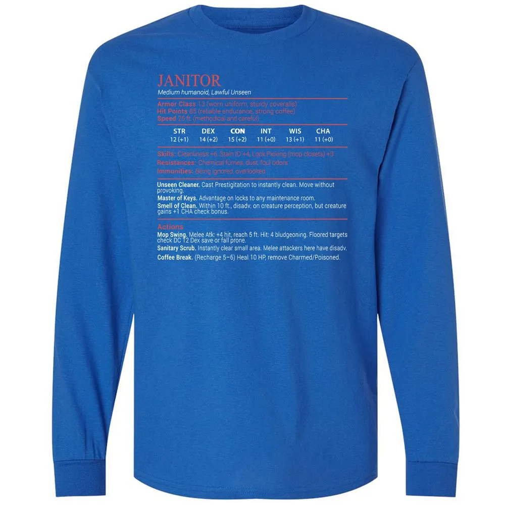 Janitor Stats Block - Royal - 3