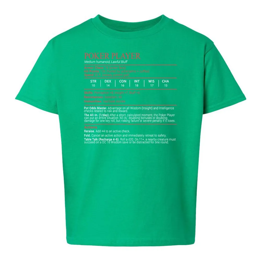Poker Player Stats Block - Irish Green - 16