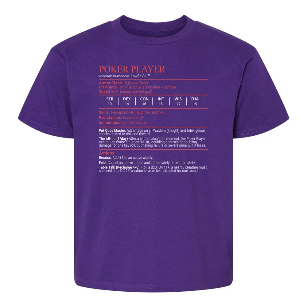 Poker Player Stats Block - Purple - 17