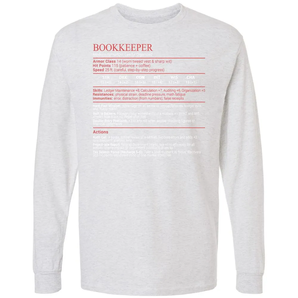 Bookkeepper Stats Block - Ash - 14
