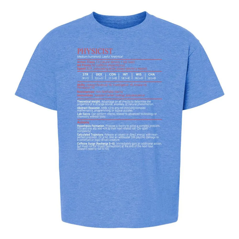 Physicist Stats Block - Heather Royal - 13