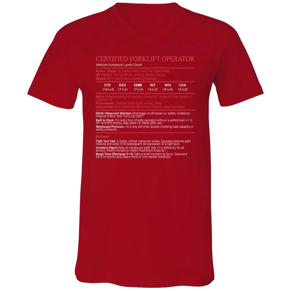Certified Forklift Operator Stats Block - Red - 6