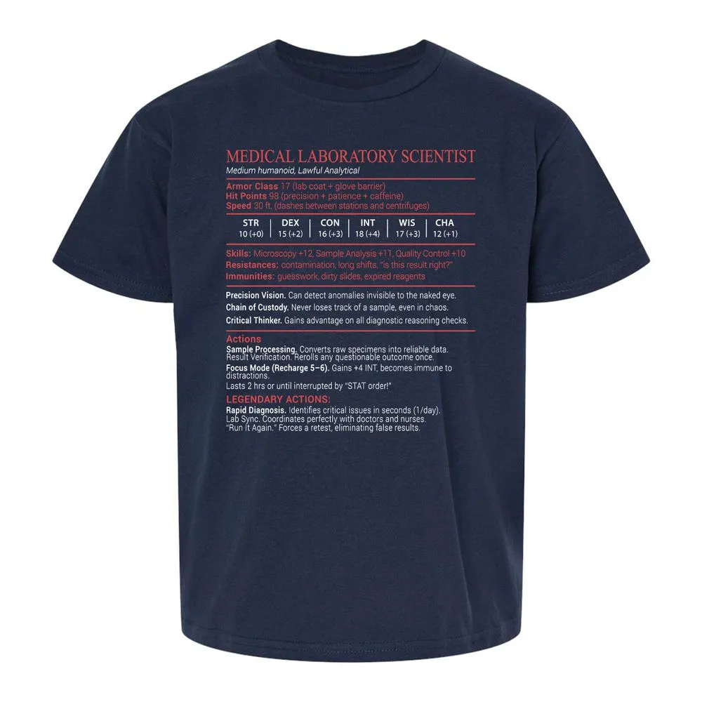 Medical Laboratory Scientist Stats Block - Navy - 2