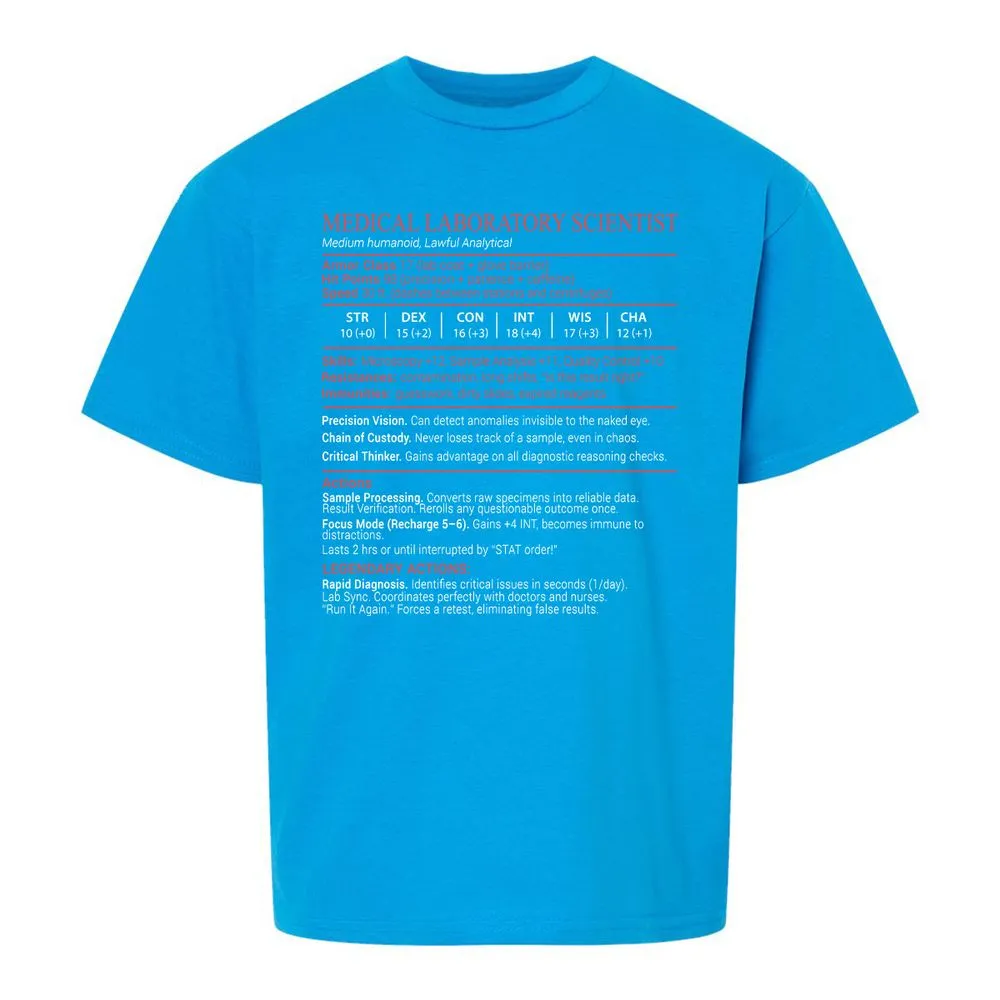 Medical Laboratory Scientist Stats Block - Sapphire - 18