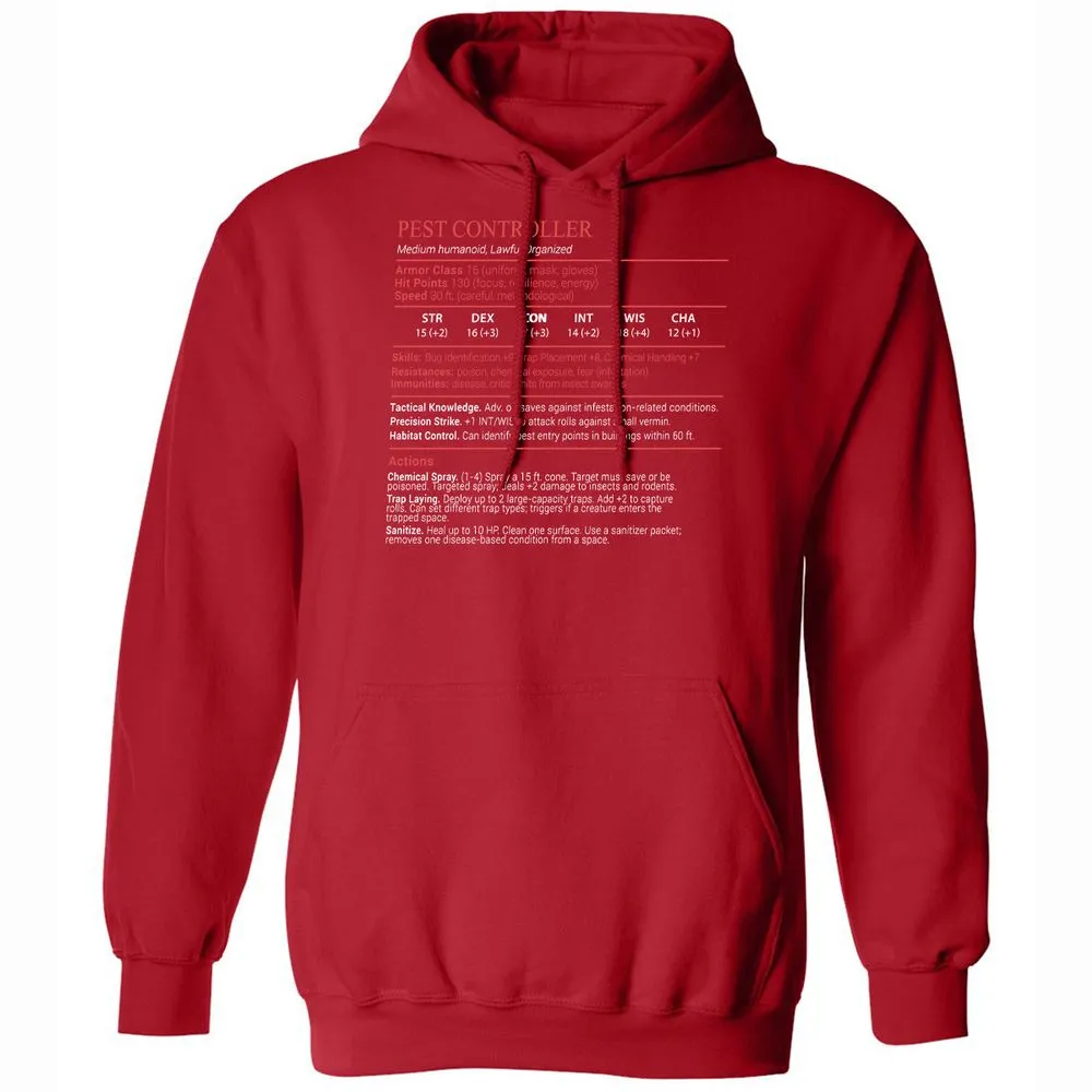Pest Controller Stats Block - Red - 10
