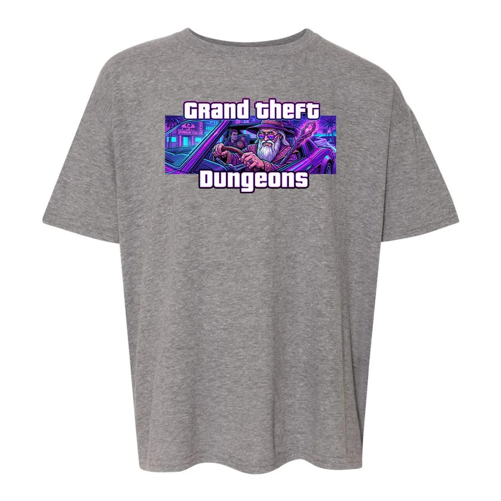 Grand Theft Dungeons Miami - Graphite Heather - 12