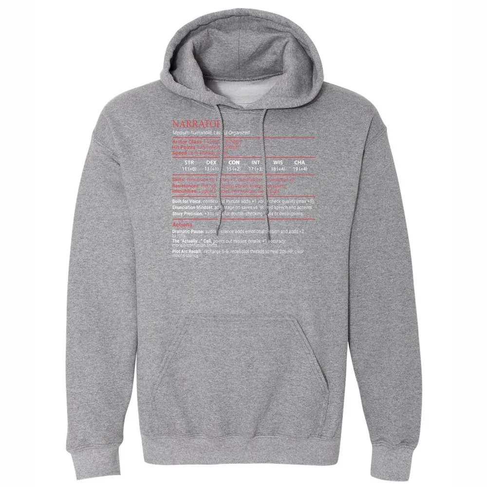 Narrator Stats Block - Graphite Heather - 4