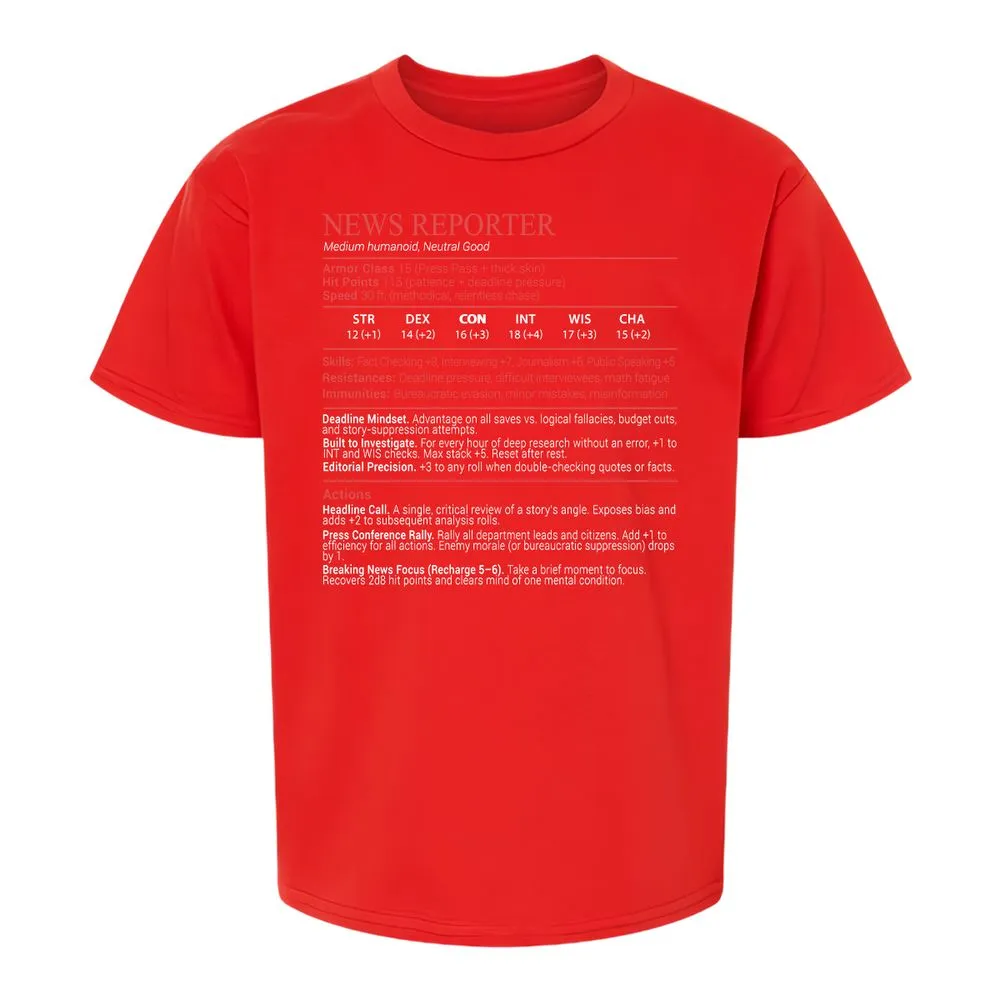News Reporter Stats Block - Red - 8