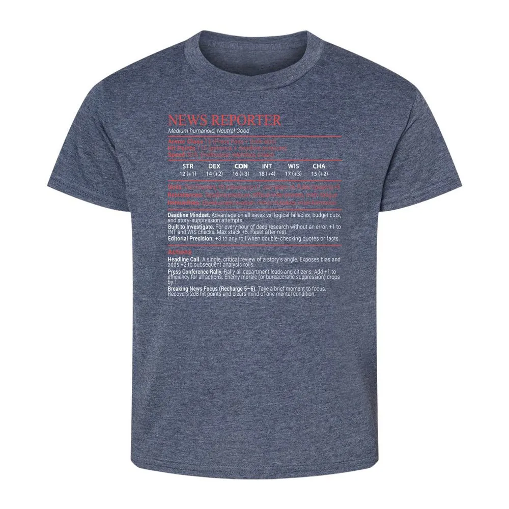 News Reporter Stats Block - Heather Navy - 9