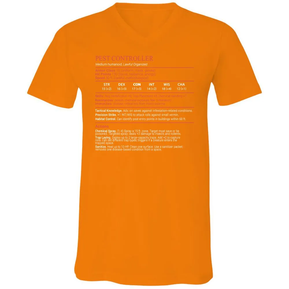 Pest Controller Stats Block - Orange - 12
