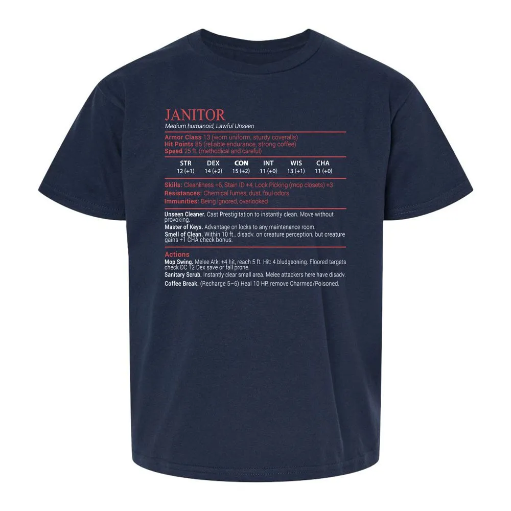 Janitor Stats Block - Navy - 2