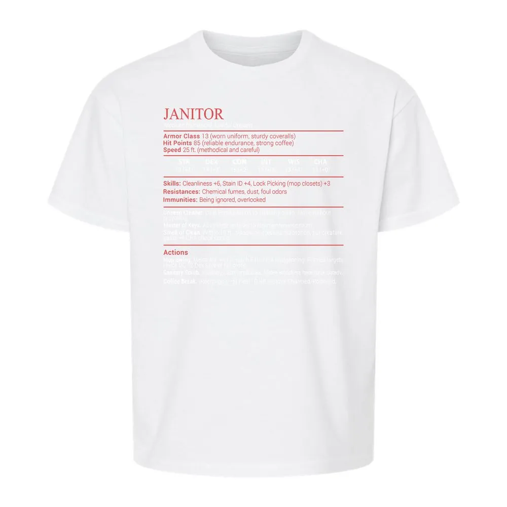 Janitor Stats Block - White - 5
