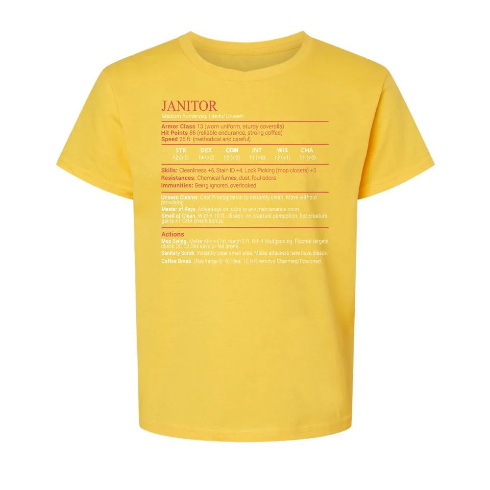 Janitor Stats Block - Daisy - 15