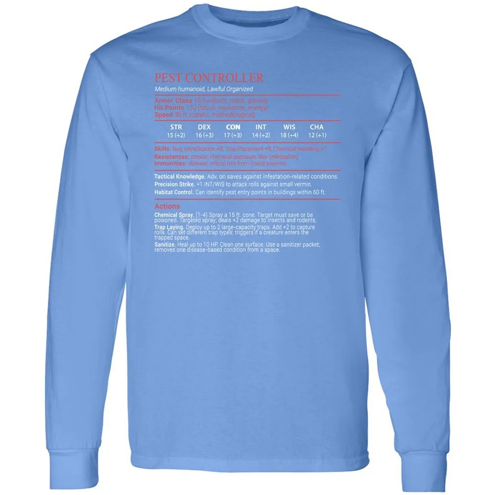 Pest Controller Stats Block - Carolina Blue - 15