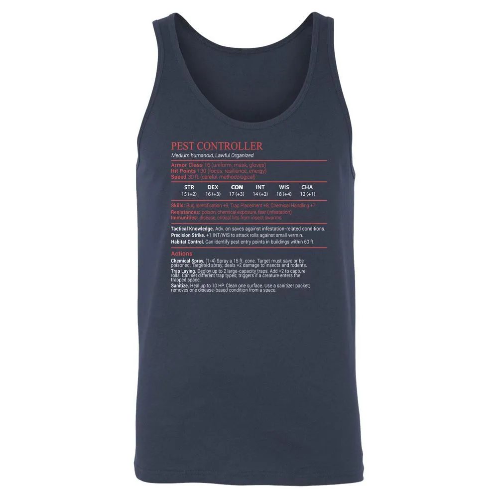 Pest Controller Stats Block - Navy - 2