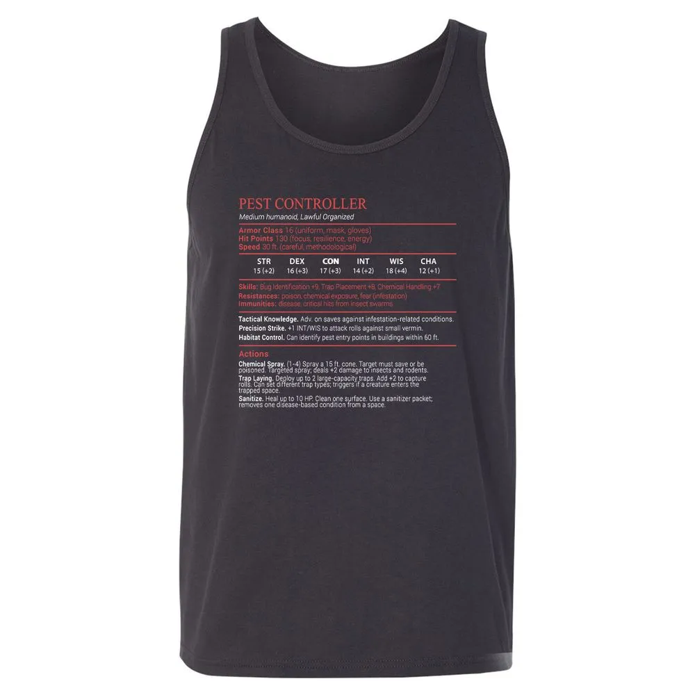 Pest Controller Stats Block - Dark Grey - 4